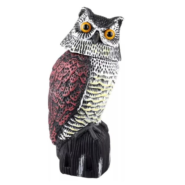 Garden Ornament Sound Rodent Bird Deterrent Realistic Scare Owl Possum