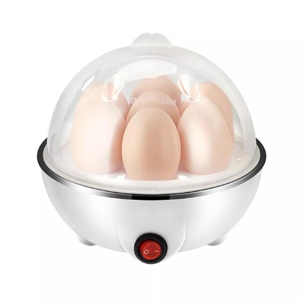 Noise Free Cooker Poacher Steamer Electric Soft Hard Egg Boiler Bowl Cooker