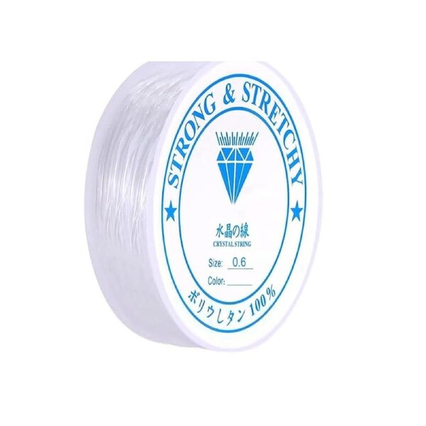 Jewellery Bracelet Clear Thread Line Stretch 0.6MM Elastic Cord String Bead