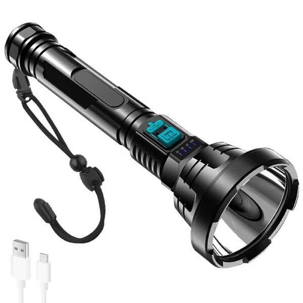 High Powered 12000000LM LED Flashlight USB Rechargeable Super Torch Bright Lamp