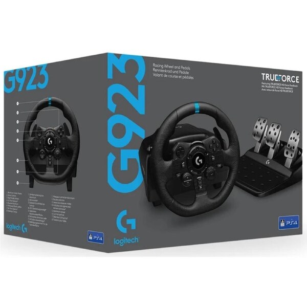 Logitech G923 Racing Wheel and Pedals for Playstation 4 & PC