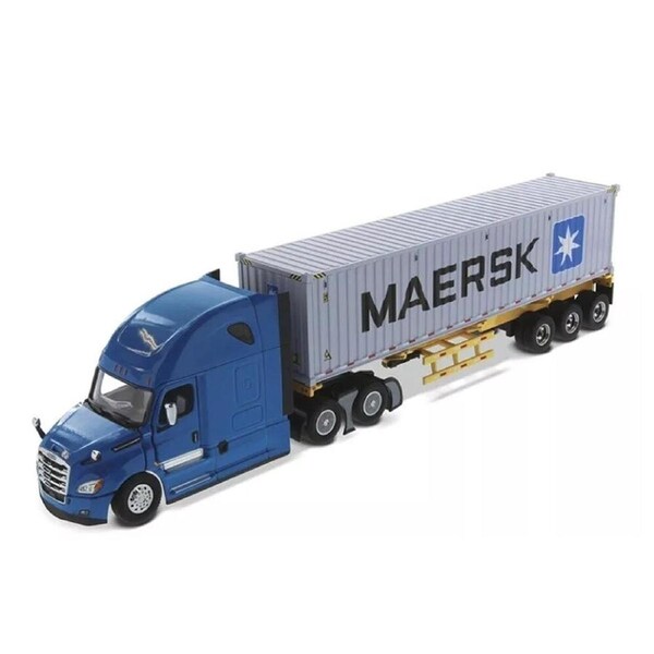 Diecast Masters 1:50 Freightliner Cascadia W/ Skeleton Trailer & 40' Container