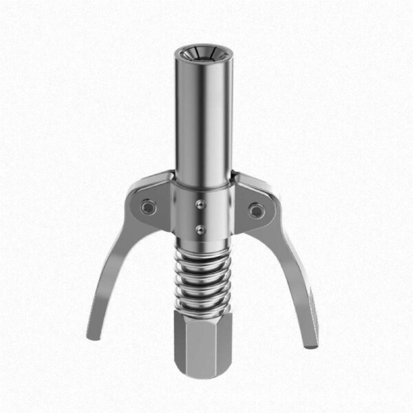 Grease Tool Coupler Heavy Duty Quick Lock Double Handle Leak-Free Grease Nozzle