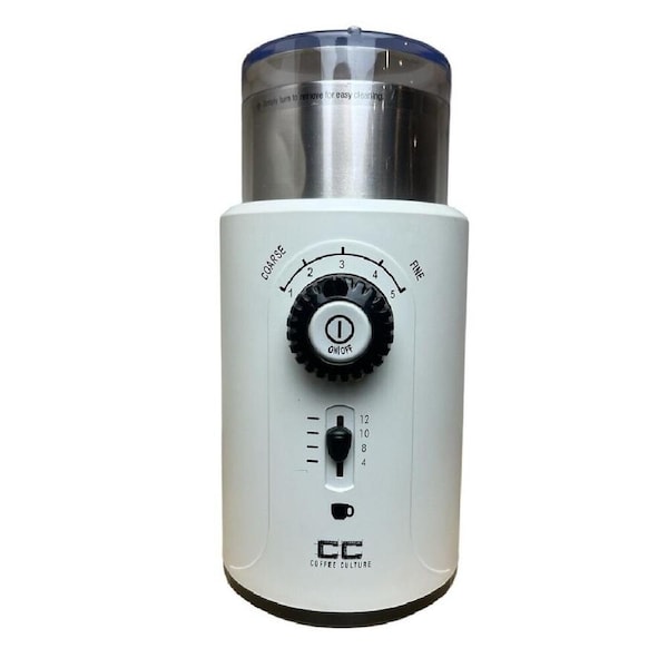 Coffee Culture Electric Coffee Grinder - Matt White