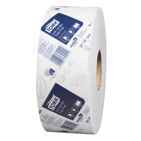 Tork Jumbo Toilet Roll 2Ply 6 Rolls x 320 Metres T1 System (2179144)