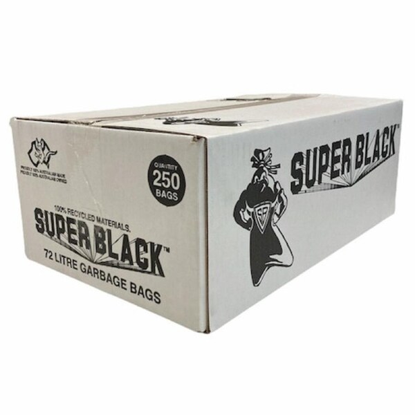 Super Black 72L Super Tough Heavy Duty Garbage Bag 250/ctn