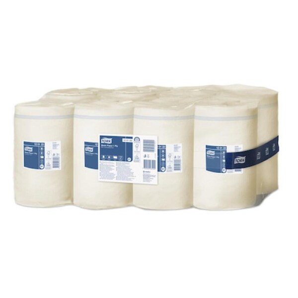 Tork Basic Paper 1Ply M1 Mini Centrefeed Roll 11 Rolls/ctn (120123)