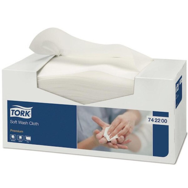 Tork Premium Soft Wash Cloth Lint Free 8 x 135 Cloths (742200)