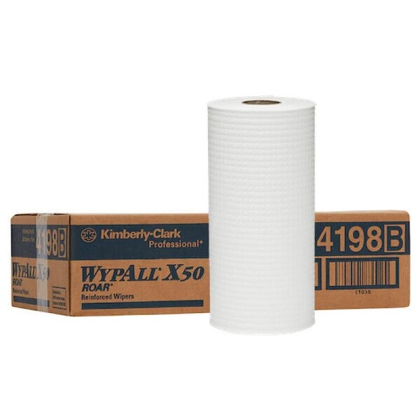 WypAll X50 Small Roll Wipers White 4 Rolls 24.5cm x 70m (4198)