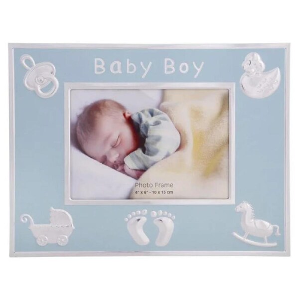 Its a Baby Boy Gift Photo Frame Blue Newborn Shower Present Picture Keepsake
