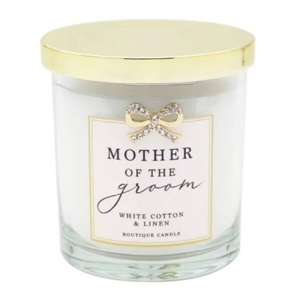Mother of the Groom Gift Box Wedding Candle Thank You Bridal Party Favours