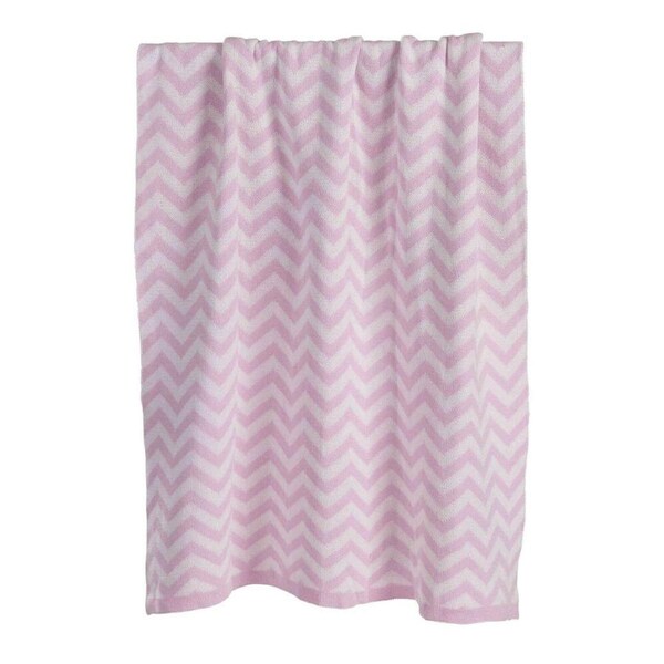 Playgro Home Cotton Soft Woven Fabric Baby/Kids Blanket Pink And White