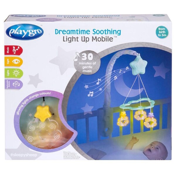 Playgro Baby/Infant Dreamtime Soothing Light Up Hanging Cot Mobile 0m+