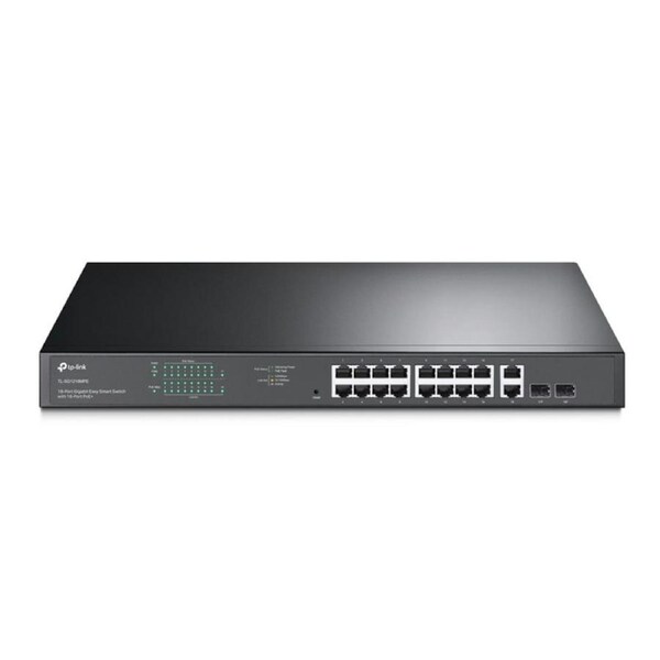 [TL-SG1218MPE] 16-Port Gigabit Easy Smart PoE+ Switch with 2 SFP Slots