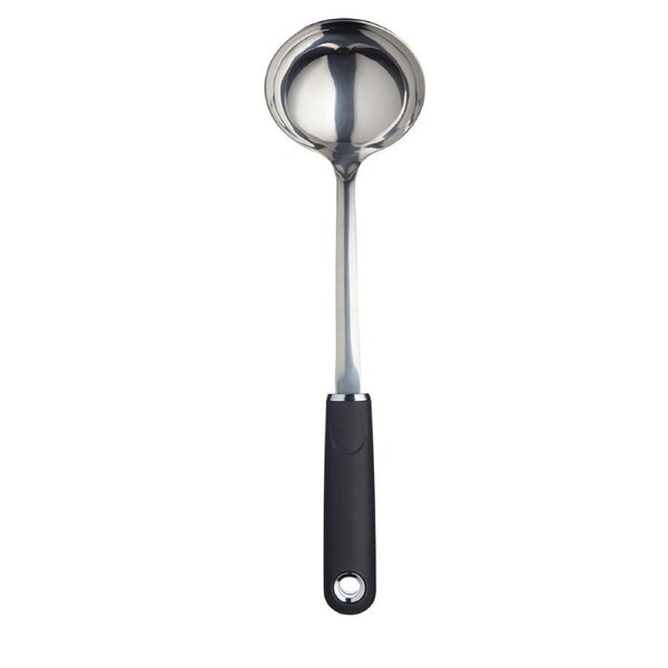 Mastercraft Soft Grip 34cm Stainless Steel Soup Ladle Kitchen Cooking Utensil BK