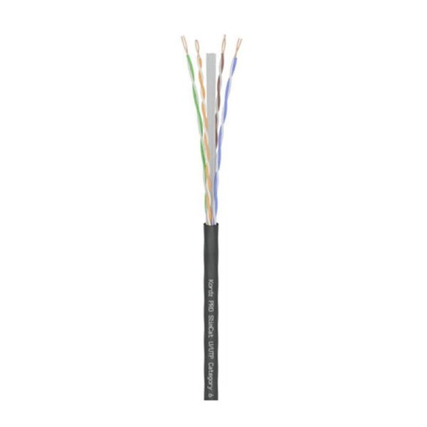 Kordz Pro Slimcat Network Cable Category 6 305M Black