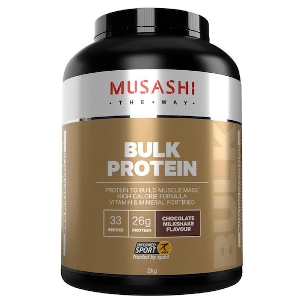 Musashi Bulk Protein Powder Chocolate Milkshake 2kg