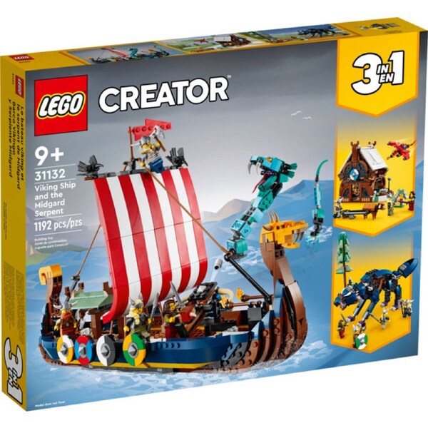 LEGO 31132 - Creator Viking Ship and the Midgard Serpent