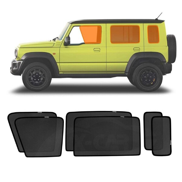 Car Window Sun Shade for Suzuki Jimny XL 5-Door 2023-Onwards Sun Blind Mesh Rear Side
