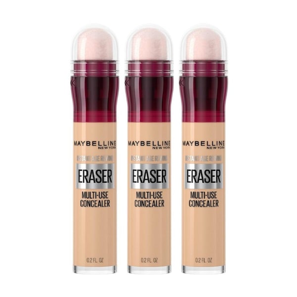 3 x Maybelline Instant Age Rewind Eraser Multi-Use Concealer 6mL - 120 Light