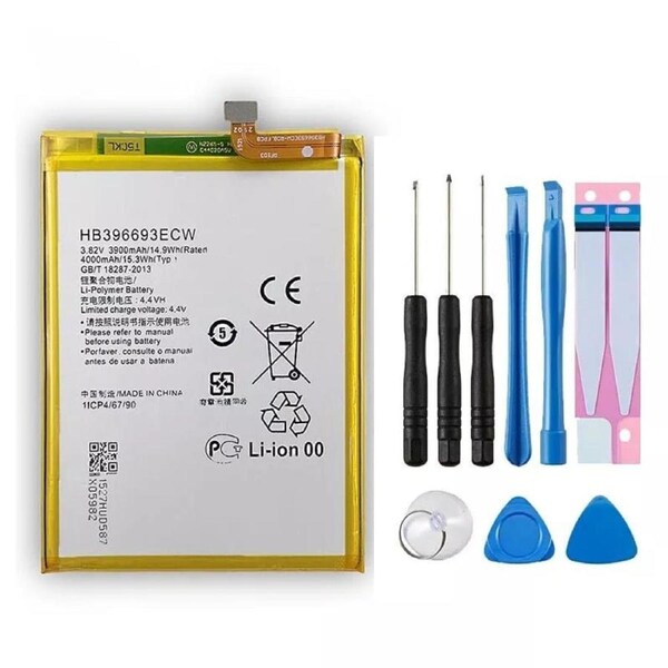 Replacement Battery for Huawei Mate 8 (Models: NXT-L09, AL10, DL00, TL00) - 4000mAh HB396693ECW High-Capacity Rechargeable Battery