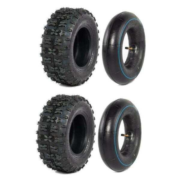 TDR 2 set 13x5-6 Tyre Tire and Tube Set for 6 Inch Rim Ride On Mower Go Kart ATV Quad Scooter 2PLY Knobby Tubeless