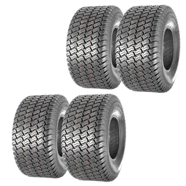 TDR 4pcs 18x8.50-8 18x8.5x8 Lawn Mower Utility Cart Turf Tires 4PLY Rated Suitable for Ride-On Mowers, Golf Carts, and Mini Diggers