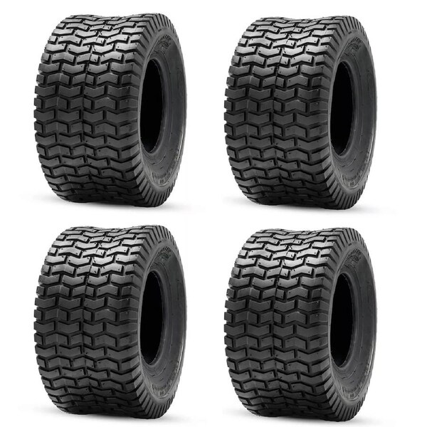TDR 4pcs 15 x 6.00-6 Inch 2-Ply Tire for Lawn Mower Tractor Cart ATV - Turf Saver Tubeless