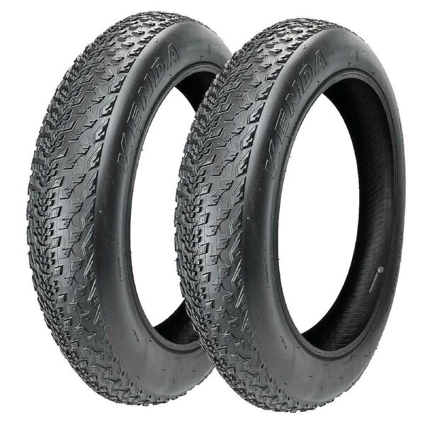 TDR 2pcs Fat Bike Tire 20 x 4.0 - Durable Rubber Tire for Snow Bicycles and MTB Wheels