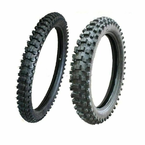 TDR 80/100-21 Front Tire +and 110/90-18 Rear Tire with Tubes for 160cc 200cc 250cc Pit Trail Dirt Bikes