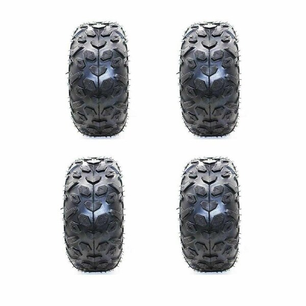 TDR 4pcs 145/70-6 Inch Tire Tyre for 70cc 90cc 110cc 125cc ATV Quad Buggy Go Kart Mower