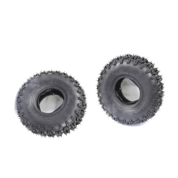 TDR 2pcs 4.10-4 Inch Tyre Tire and Tube for 47cc 49cc Mini Kids Quad Bike ATV Buggy Go Kart 4 Wheeler