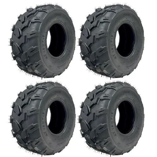 TDR 4pcs 19x7-8 Inch 4PR Tubeless Knobby Tyre ATV Quad Bike Buggy Ride-On Mower Durable 220LBS Load Capacity