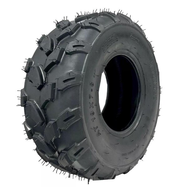 TDR 19x7-8 Inch 4PR Tubeless Knobby Tyre ATV Quad Bike Buggy Ride-On Mower Durable 220LBS Load Capacity