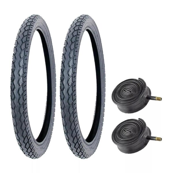 TDR 2 set 22 Inch 22 x 1.75 Tyre and Tube Set for Trail Bike Electric Bicycle Tricycle