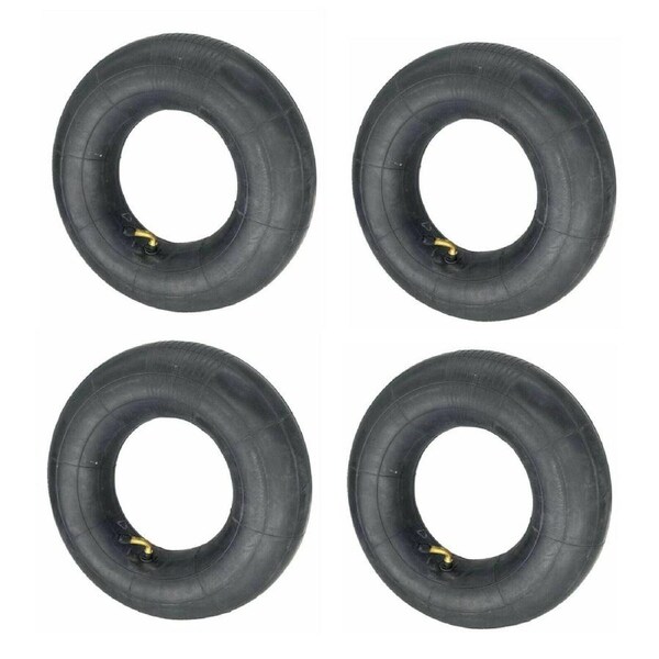 TDR 4pc 5.00-6 5.00 Tube, Stem Valve Lawn Mower Tire Tyre Bent Valve for Gas Electric Scooter, Bike, Lawn Mower, Bent Valve, fits 13x4.00-6, 4.10-6, 3.50-6 Tire Sizes