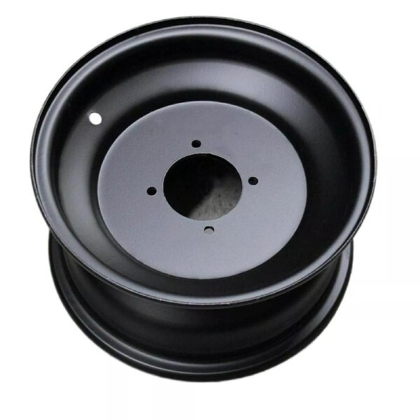 TDR 10" Inch Front Rim for 21x7-10 or 23x7-10 Tyres - Black Steel ATV Quad Buggy Wheel for 150cc 200cc 250cc 300cc with Valve Fitted
