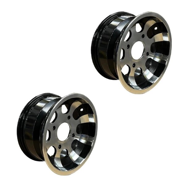 TDR 2pcs Front Rim for 21x7-10" Tyres - 10" Inch Rim for 200cc 250cc Quad Dirt Bike ATV Buggy