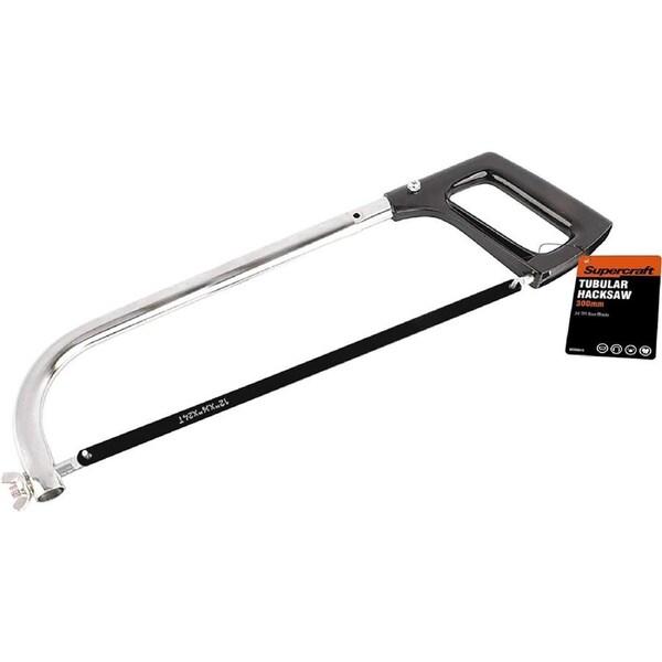 Supercraft Tubular Adjustable 250/300mm Blade Plastics/Soft Metals Hacksaw