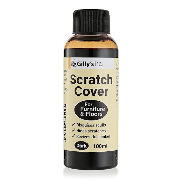 Gilly's 100ml Oil Scratch Cover Colour Repair For Dark Wood Furniture & Floors