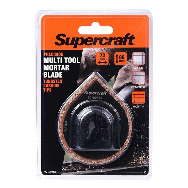 Supercraft Ocillating Saw Multi Tool Grout Tungsten Carbide Tip Blade 86mm