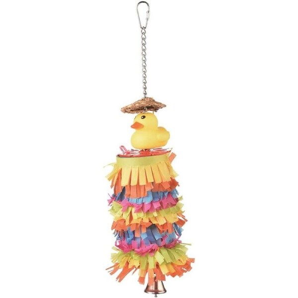Nature Island Hanging Pinata Garland Bird Pet Cage Interactive Fun Toy Large