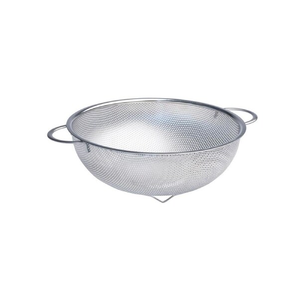 Cuisena Perforated 25cm Stainless Steel Colander Strainer Basket w/Handle Silver