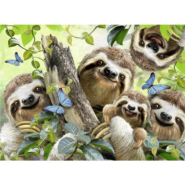 Ravensburger - Sloth Selfie Puzzle 500pc