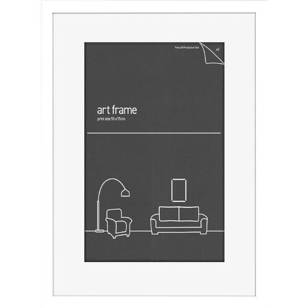 55x75 Frame White - Fits 50x70cm Print