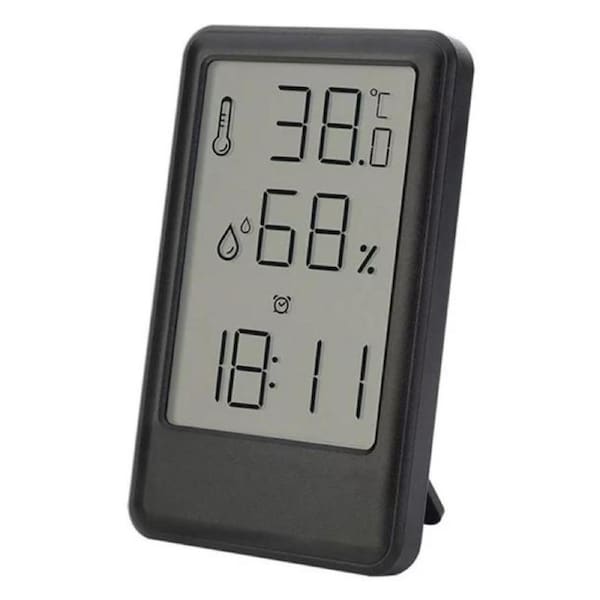 Black Hygrometer Temperature Digital Thermometer Room Indoor LCD Humidity Meter