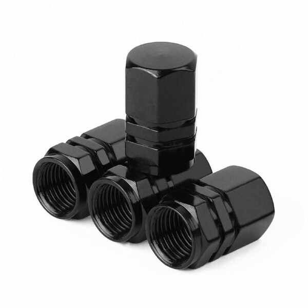 Tire Truck Cover Motorbike Dust Bike Screw 4pcs Black Tyre Valve Caps Stem Wheel