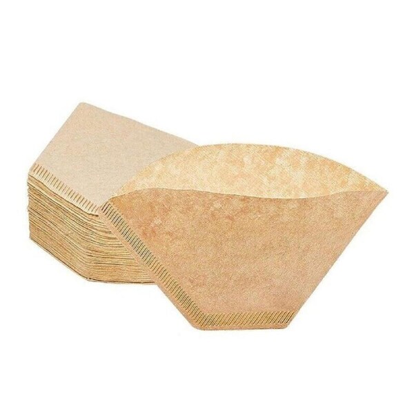 Natural Wooden 200x Paper Drip Pour Unbleached Coffee Filter Over Perfect Cup