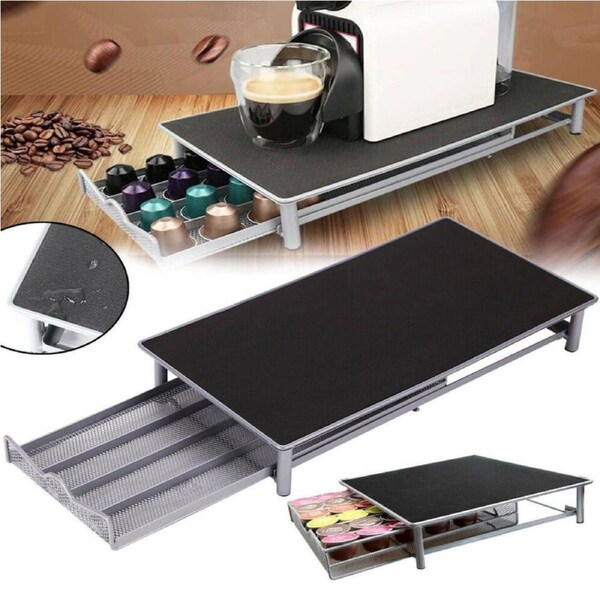 Nespresso Storage Organizer Stand Coffee Capsules Holder Rack 40 Pods Drawer