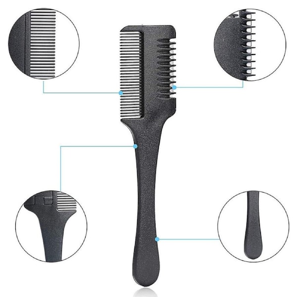 Hair Cutting Thinning Trimmer Professional Hairdressers Razor Comb Razor DIY